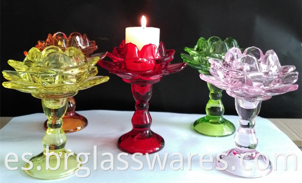 glass candle holder 12